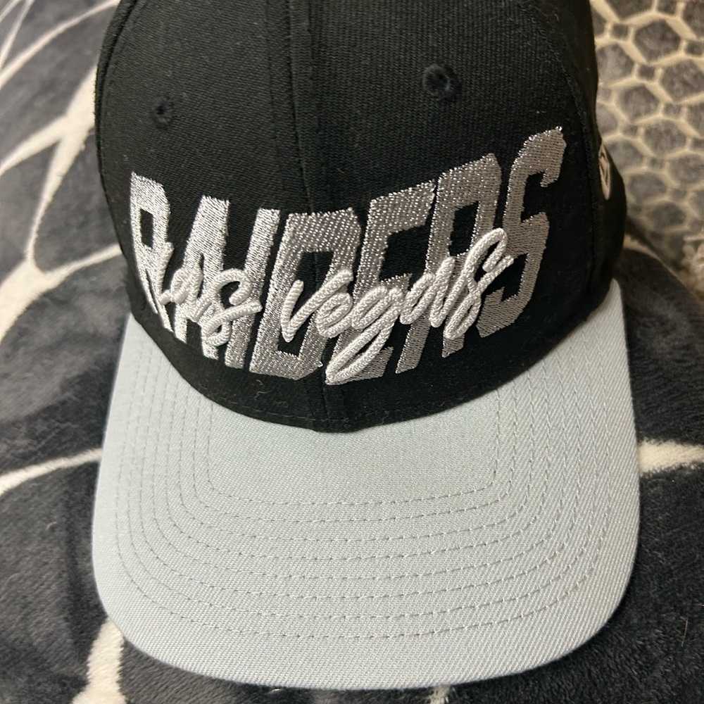Las Vegas Raiders Black and Gray Cap